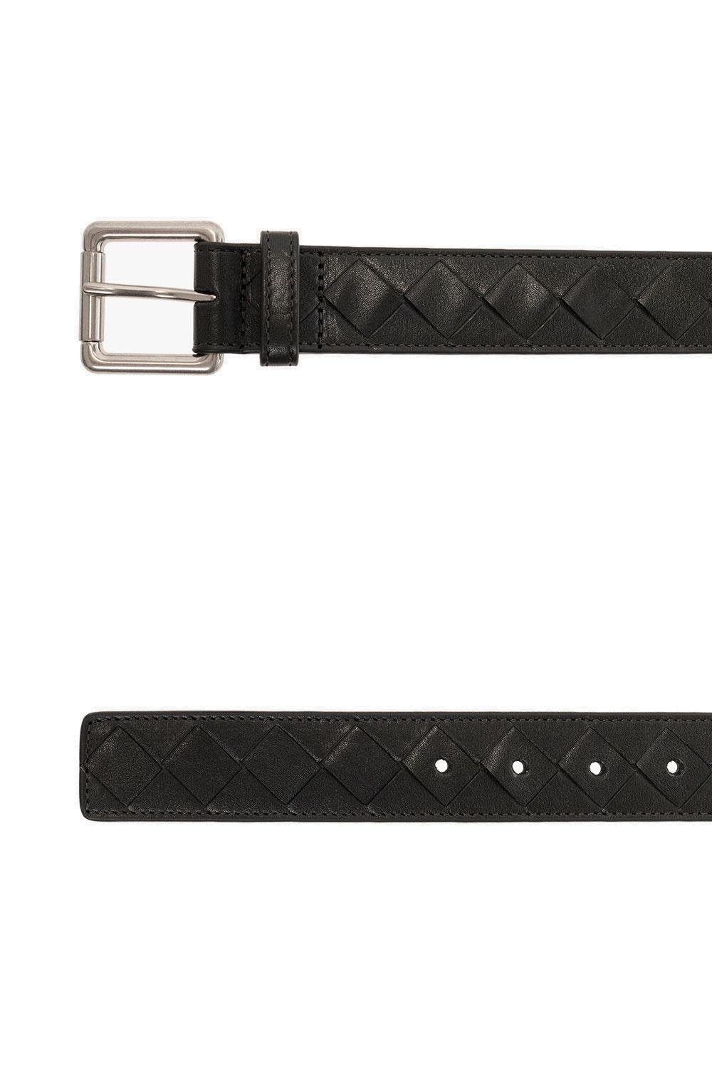 Bottega Veneta Signature Weave Buckle Belt