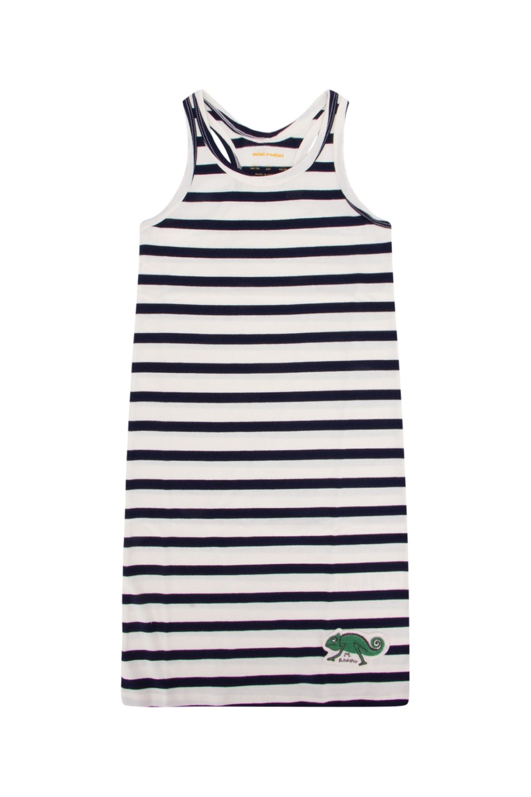 Mini Rodini Chameleon Striped Crewneck Dress