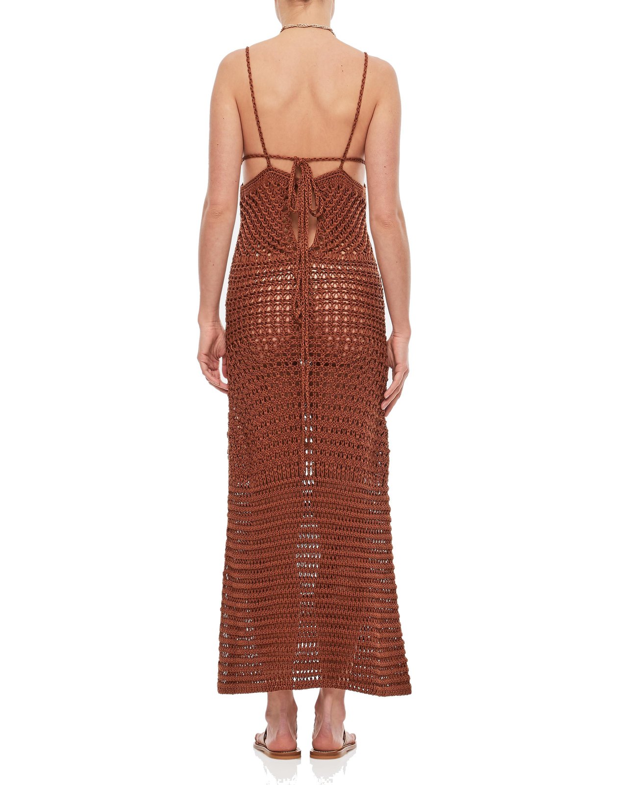 Alanui Mother Nature Crochet Sleeveless Dress