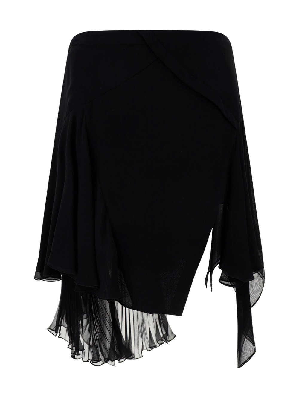 Versace Asymmetric Hem Mini Skirt