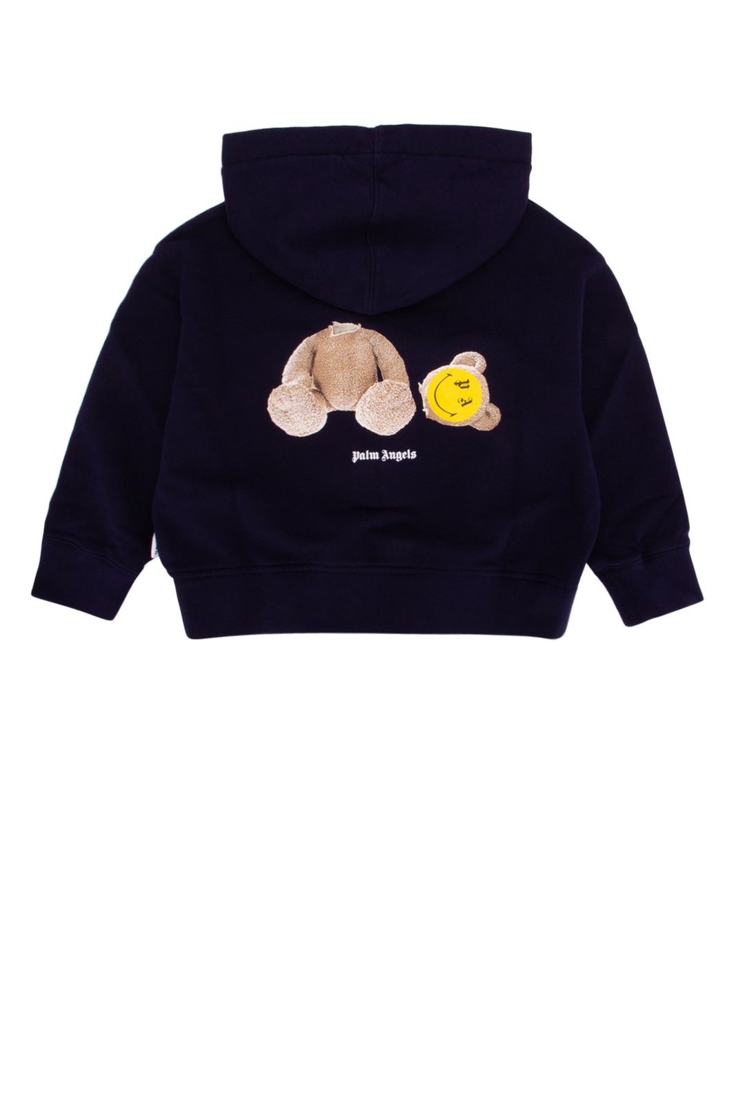 Palm Angels Kids Smiley Printed Straight Hem Hoodie