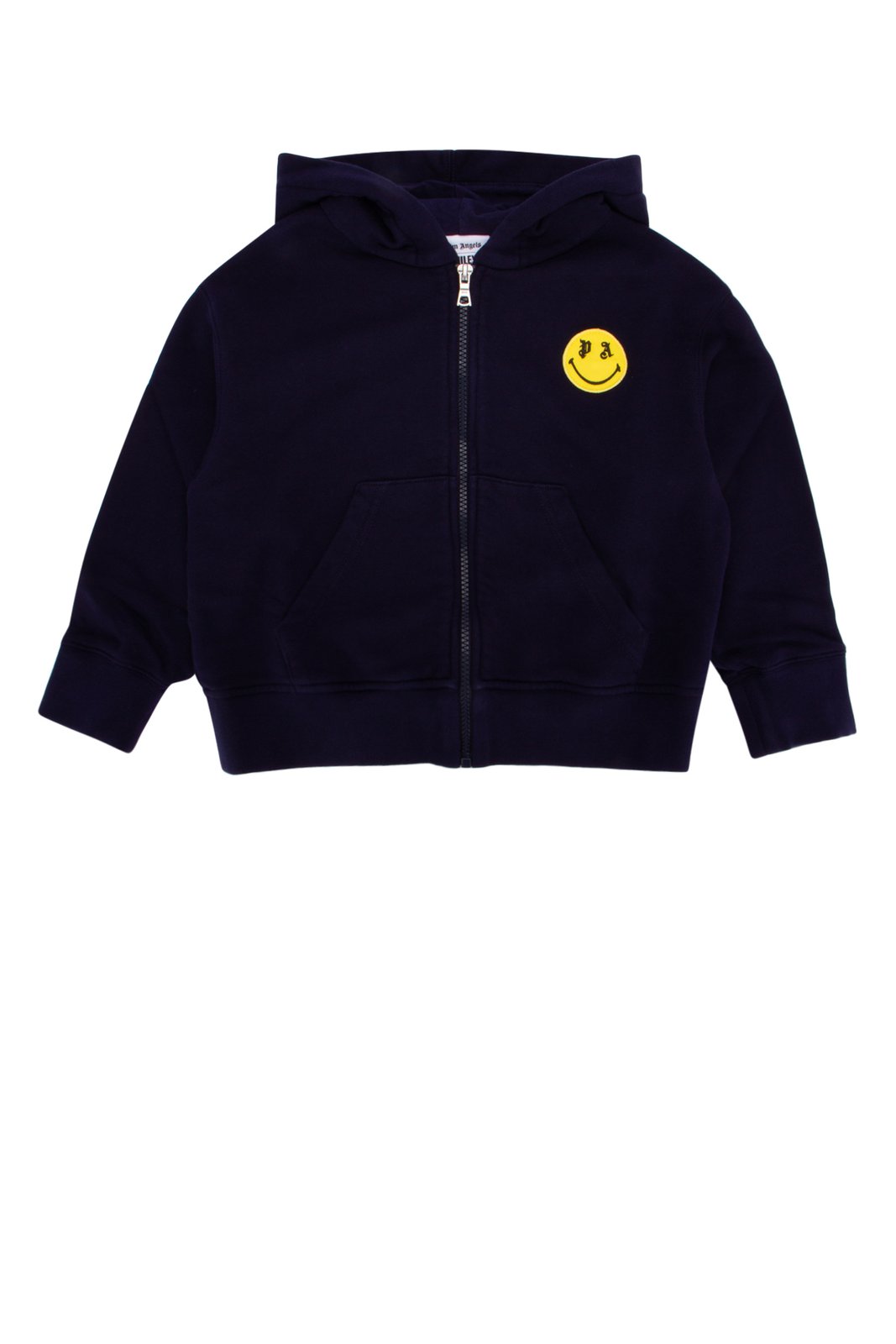 Palm Angels Kids Smiley Printed Straight Hem Hoodie