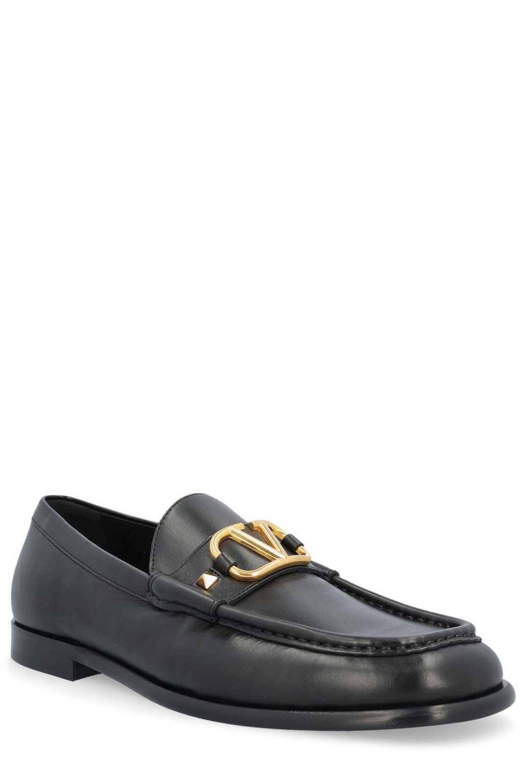 Valentino VLogo Plaque Slip-On Loafers 3 Valentino VLogo Plaque Slip-On Loafers