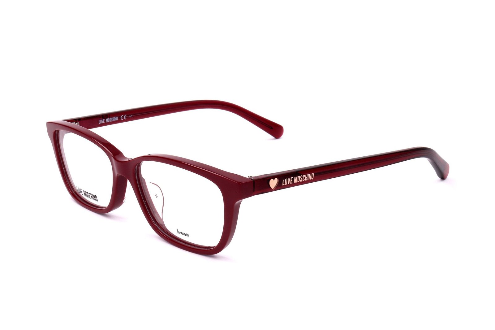 Love Moschino Rectangular Frame Glasses