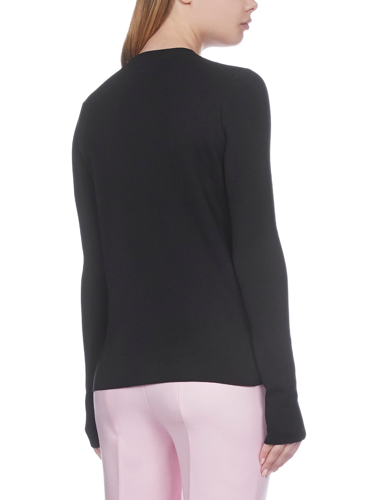 Prada Bow Trim Button-Up Cardigan