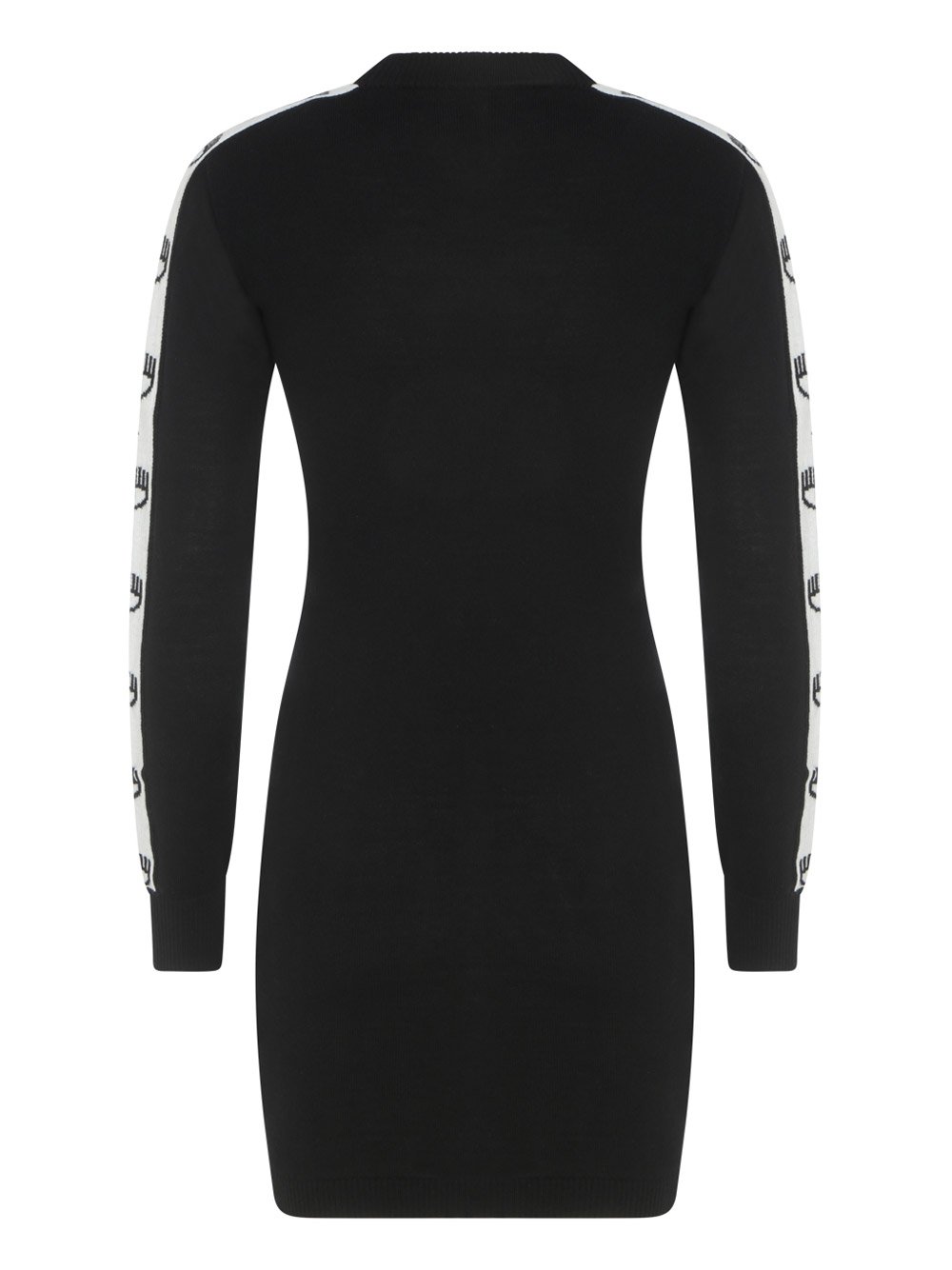 Chiara Ferragni Logo Tape Crewneck Knitted Dress