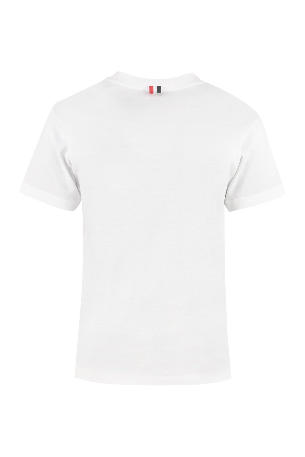 Thom Browne Logo Patch Crewneck T-Shirt