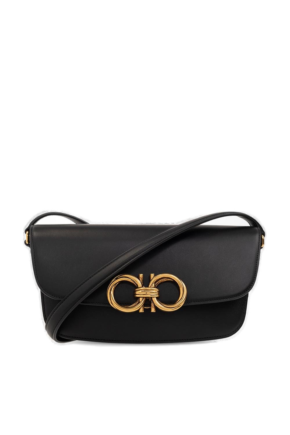 Ferragamo Trapezio Logo Plaque Small Crossbody Bag