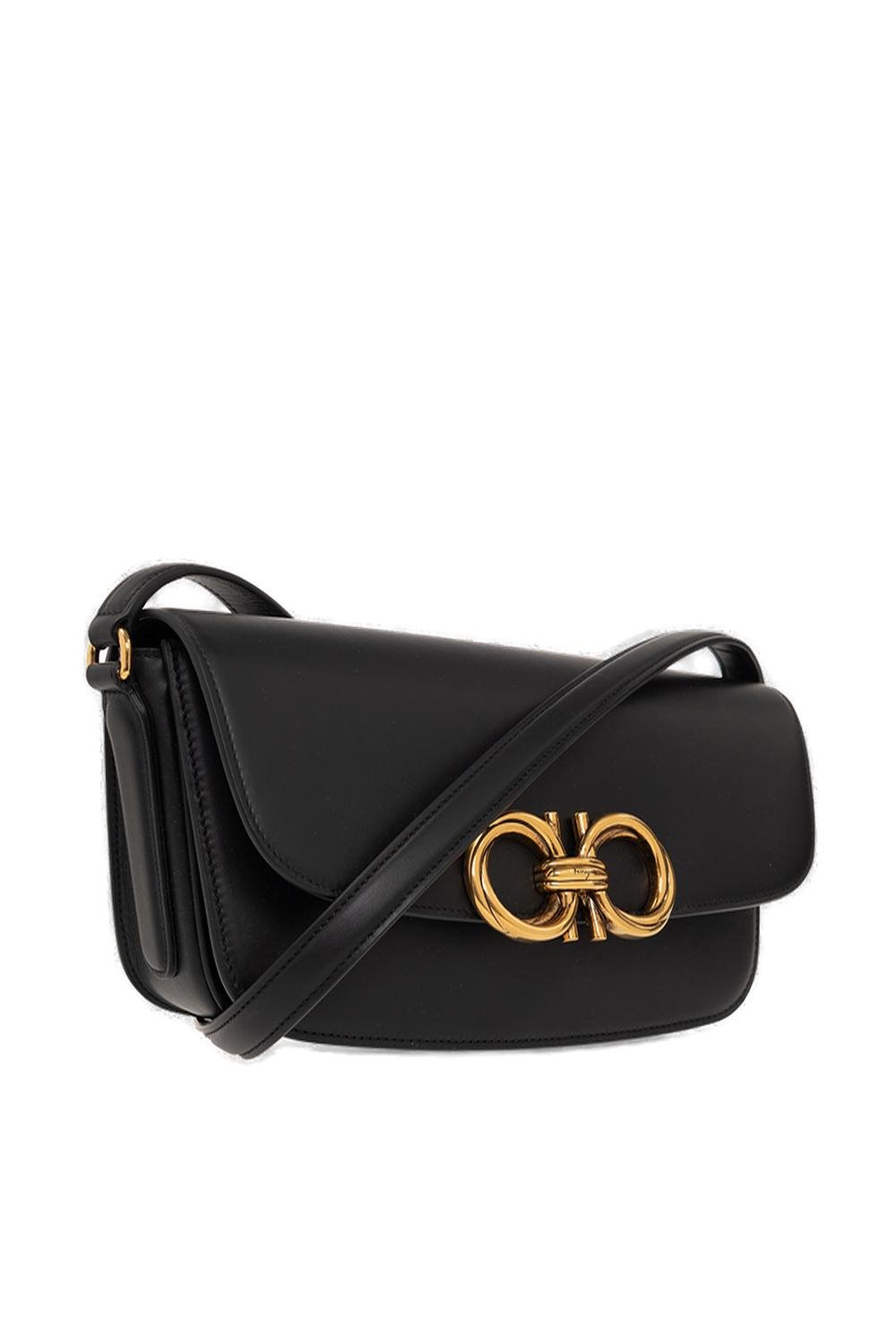 Ferragamo Trapezio Logo Plaque Small Crossbody Bag