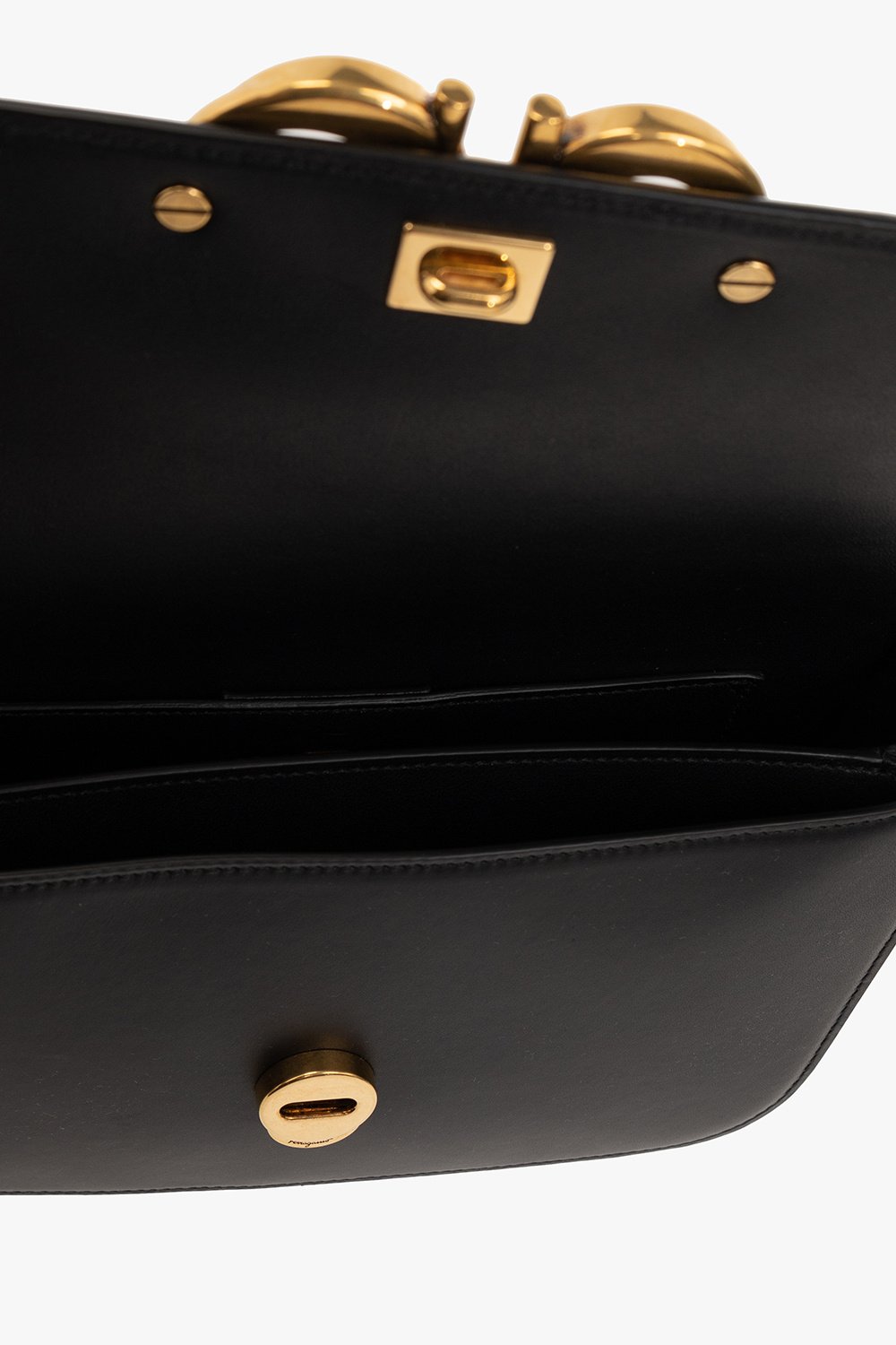 Ferragamo Trapezio Logo Plaque Small Crossbody Bag