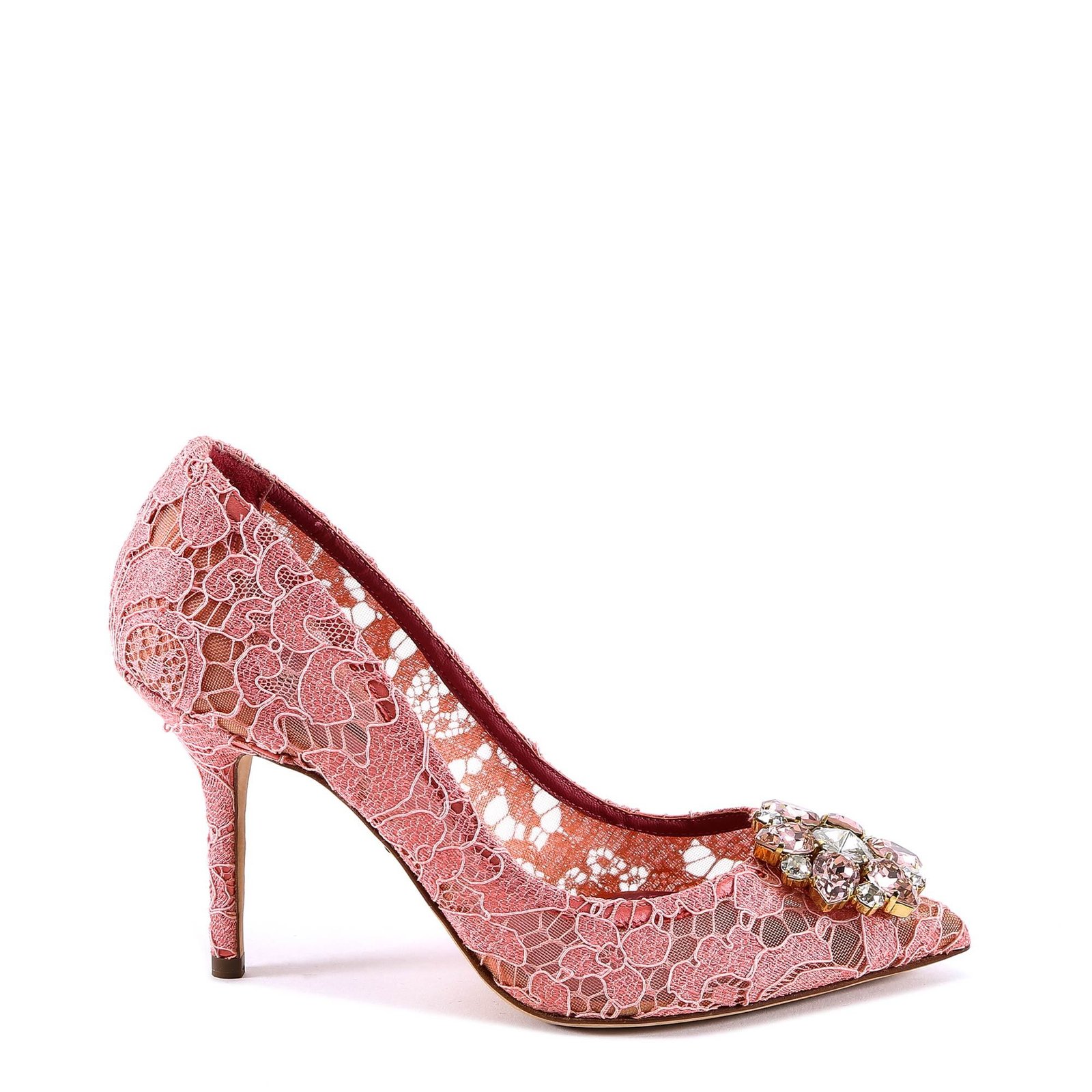 Dolce & Gabbana Bellucci Embellished Lace Stilettos