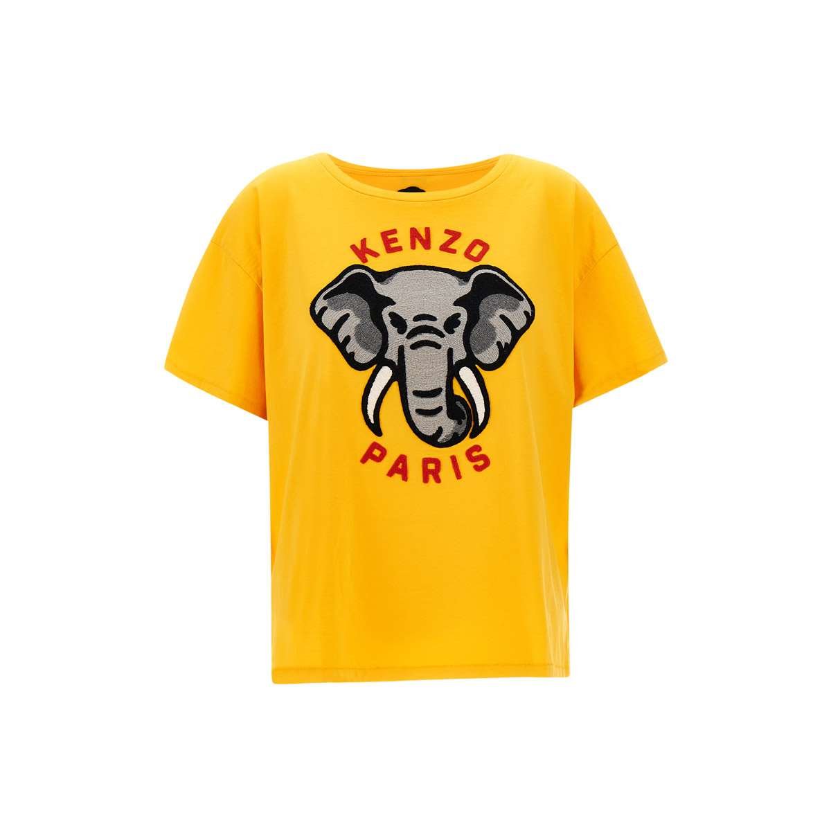 Kenzo Motif Embroidered Crewneck T-Shirt