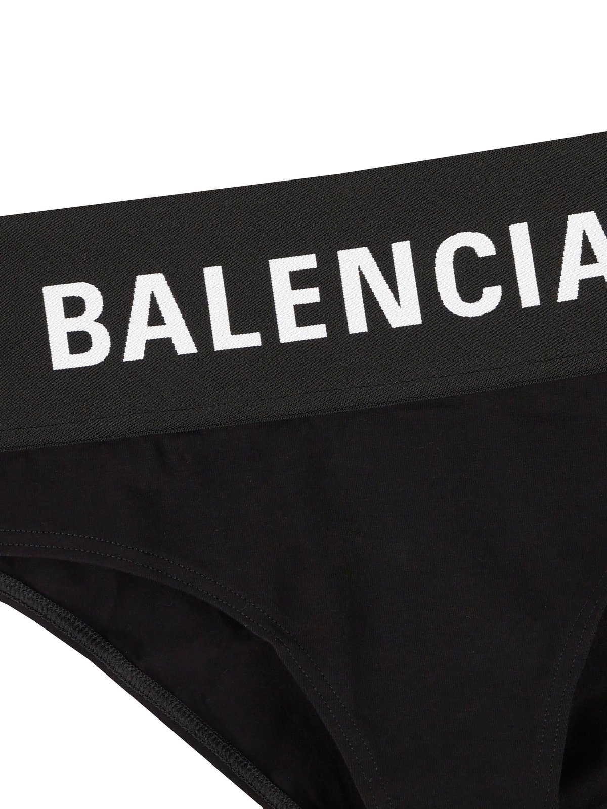 Balenciaga Logo Wide Elastic Briefs