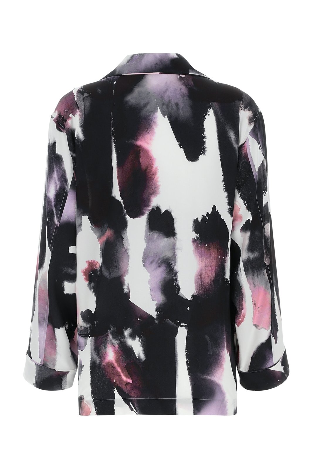 Alexander McQueen Abstract Print Button-Up Shirt