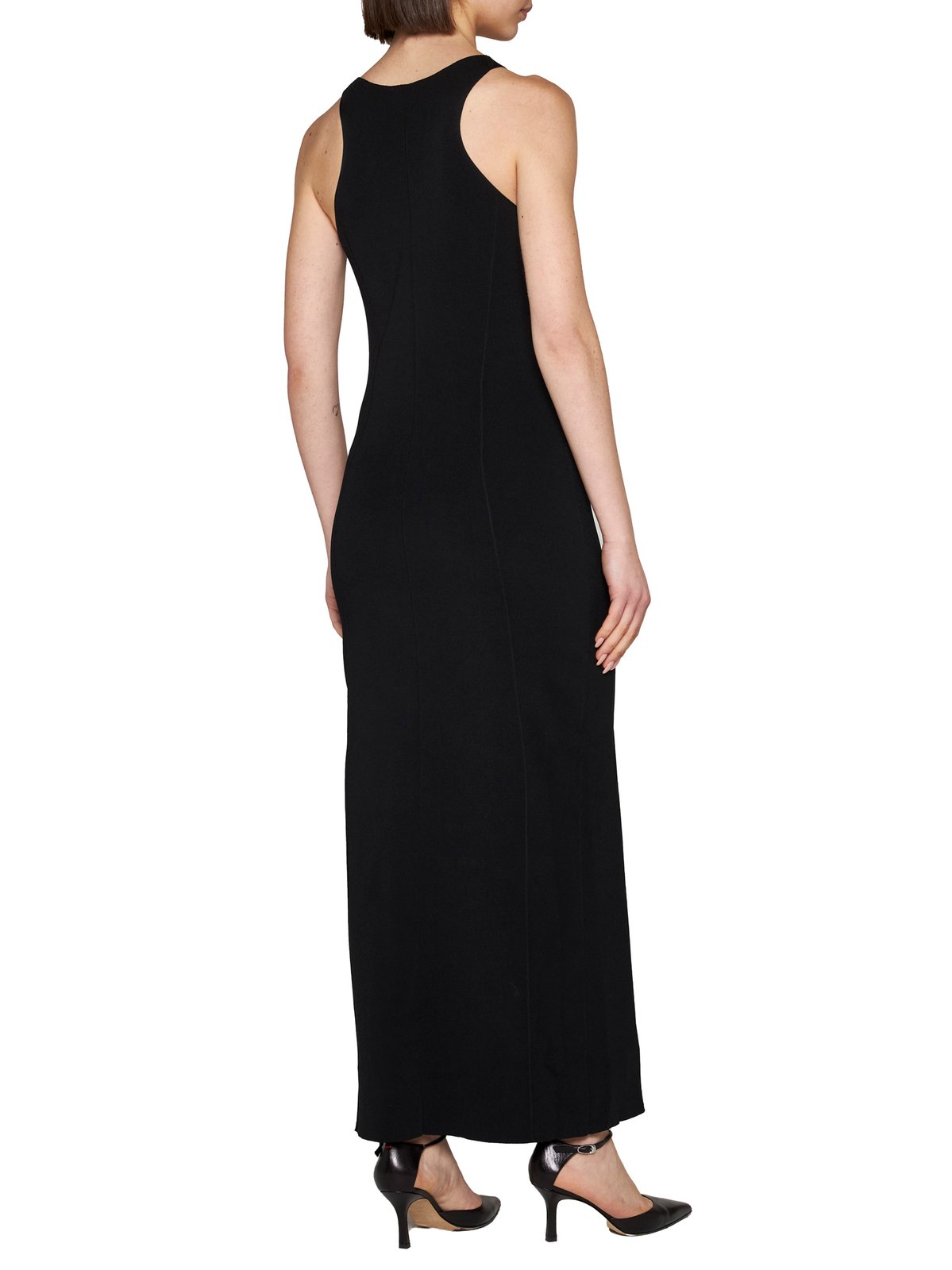 Nanushka Sleeveless Fitted Stretched Midi Dress