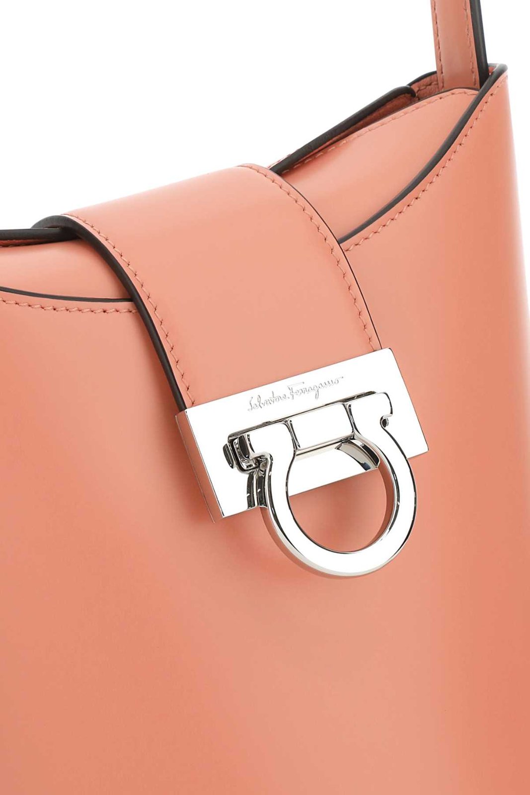 Ferragamo Trifolio Logo Engraved Shoulder Bag
