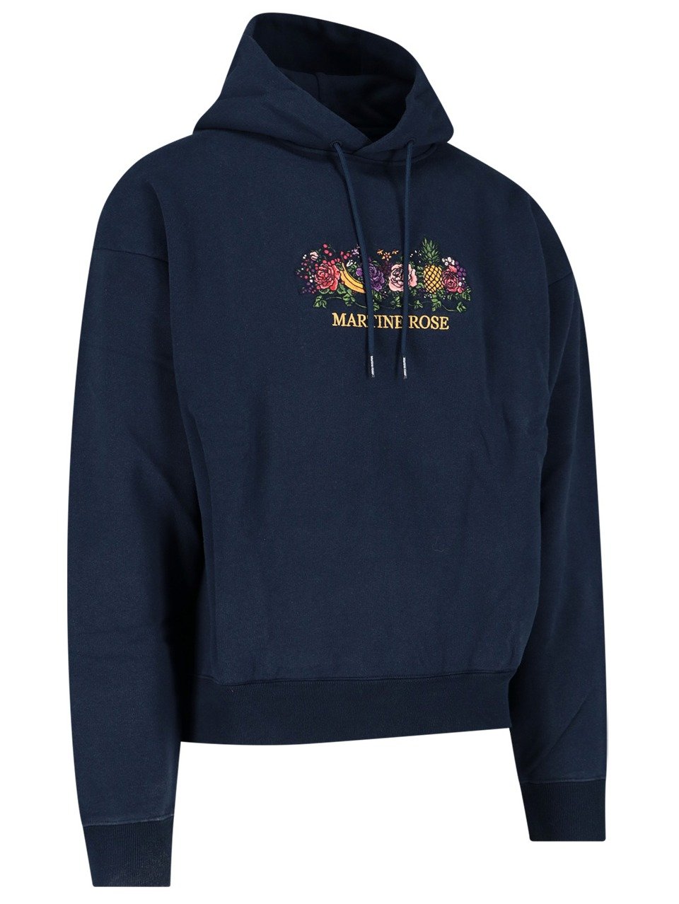 Martine Rose Floral Embroidered Drawstring Hoodie