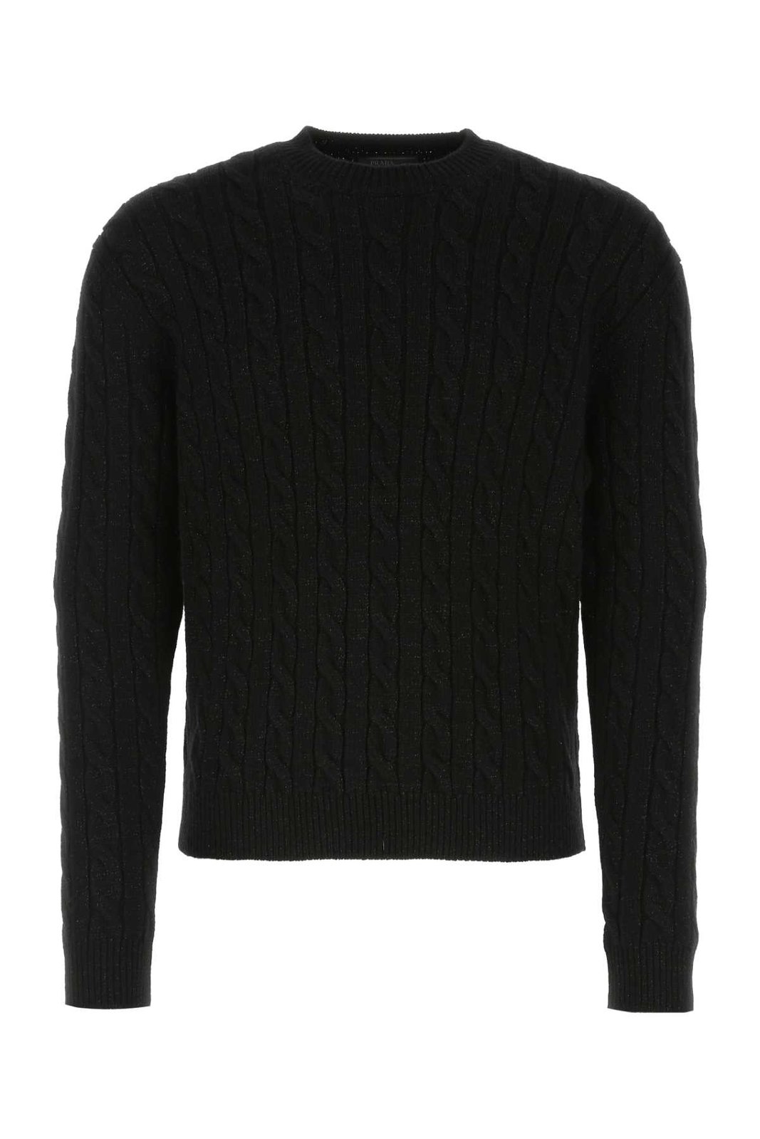 Prada Cable-Knit Crewneck Sweater