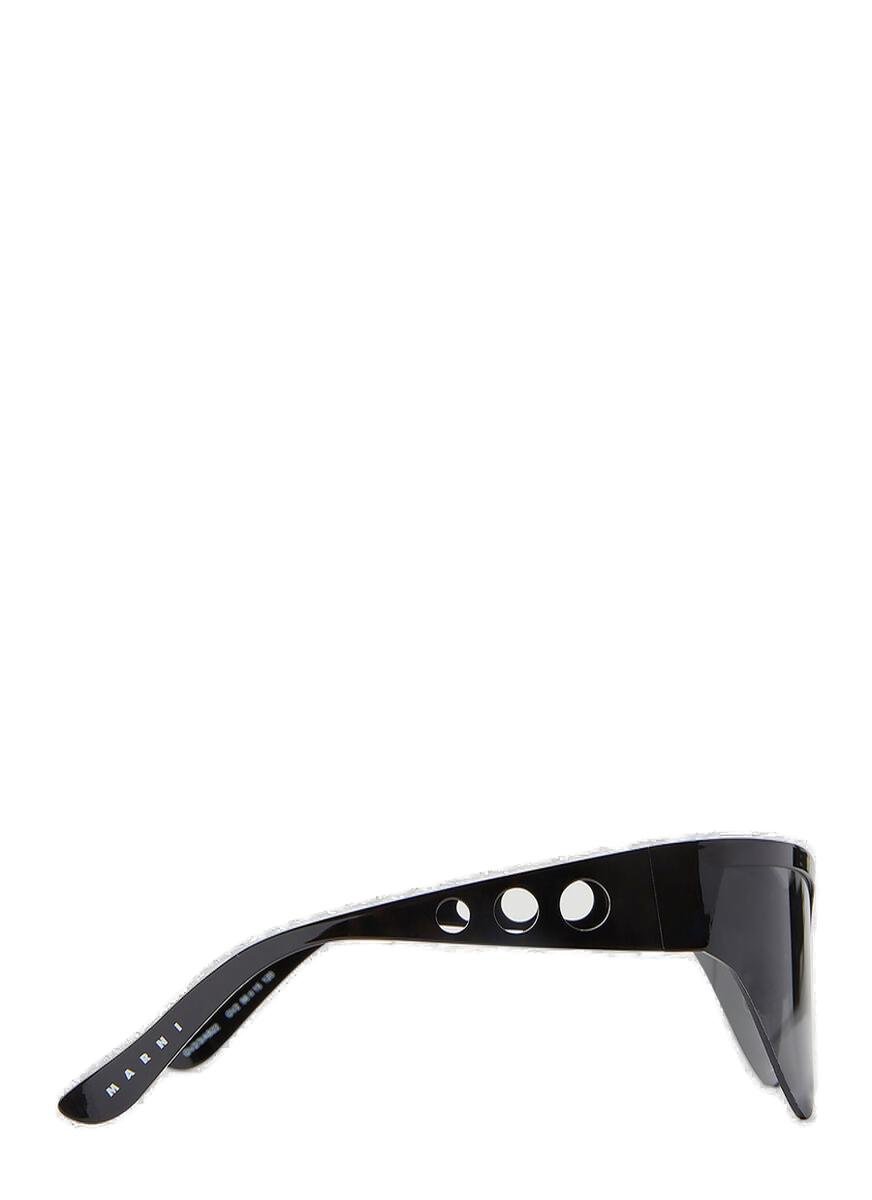 Marni Eyewear Triangular Rimless Frame Sunglasses