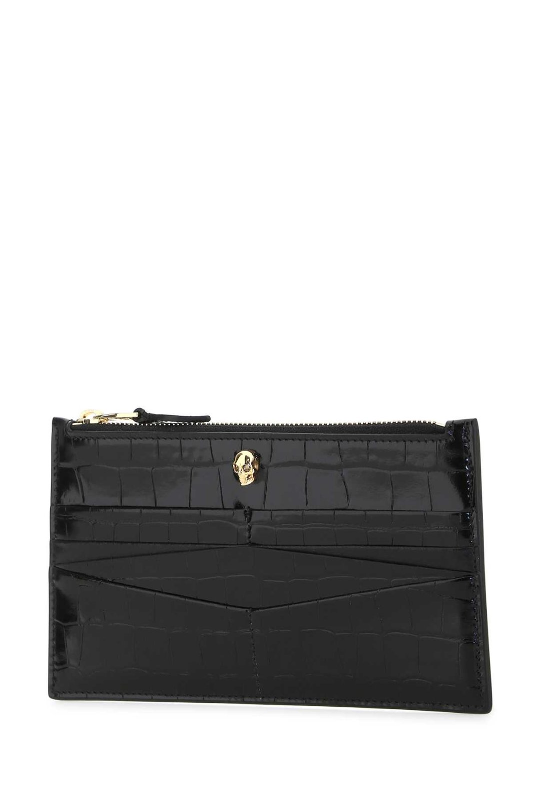 Alexander McQueen Skull Embossed Zipped Wallet 4 Alexander McQueen Skull Embossed Zipped Wallet