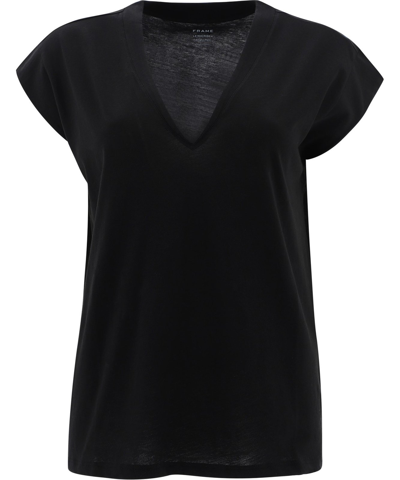 Frame Le Mid Rise V-Neck T-Shirt