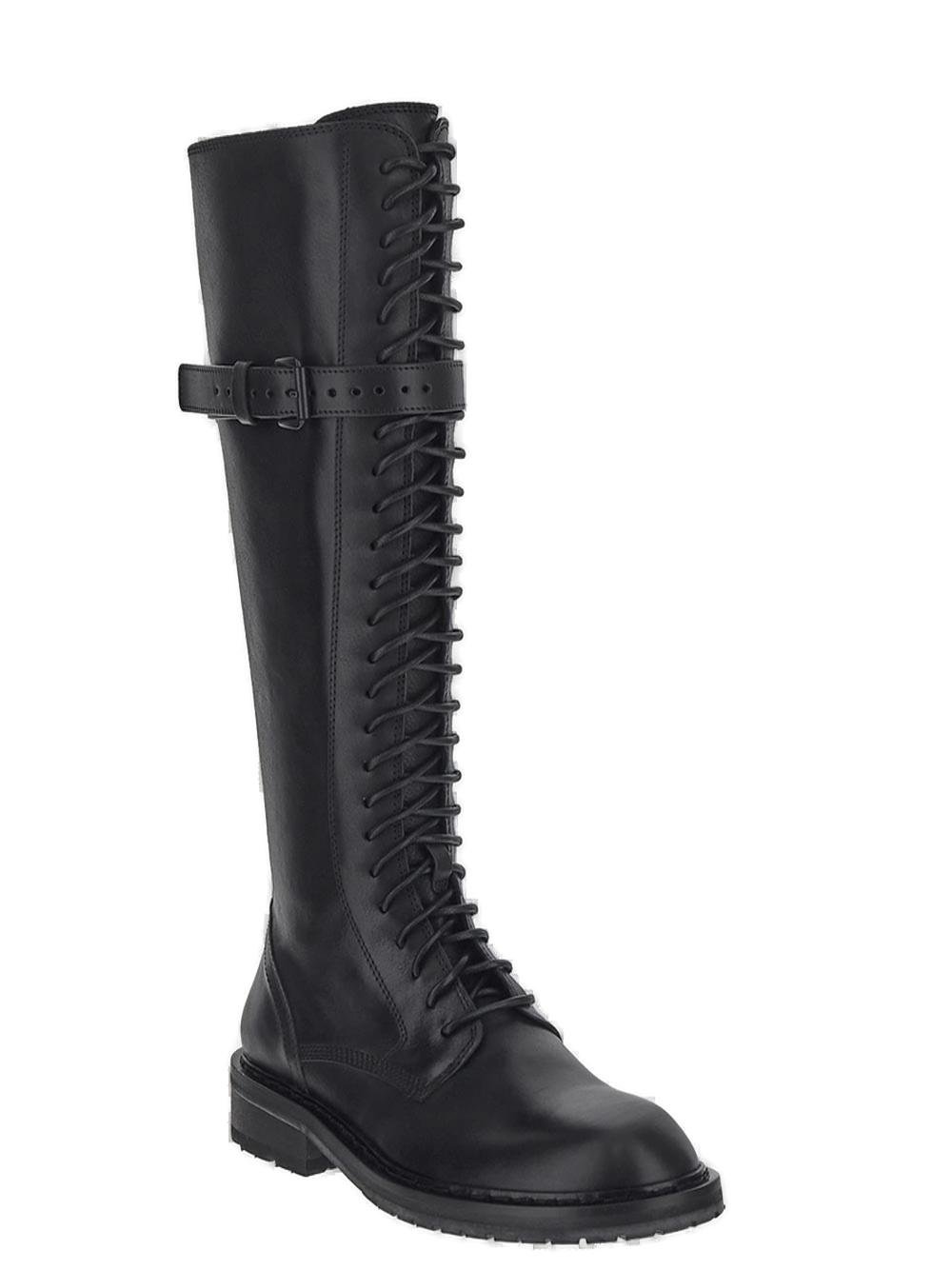 Ann Demeulemeester Rounded Toe Knee-High Boots