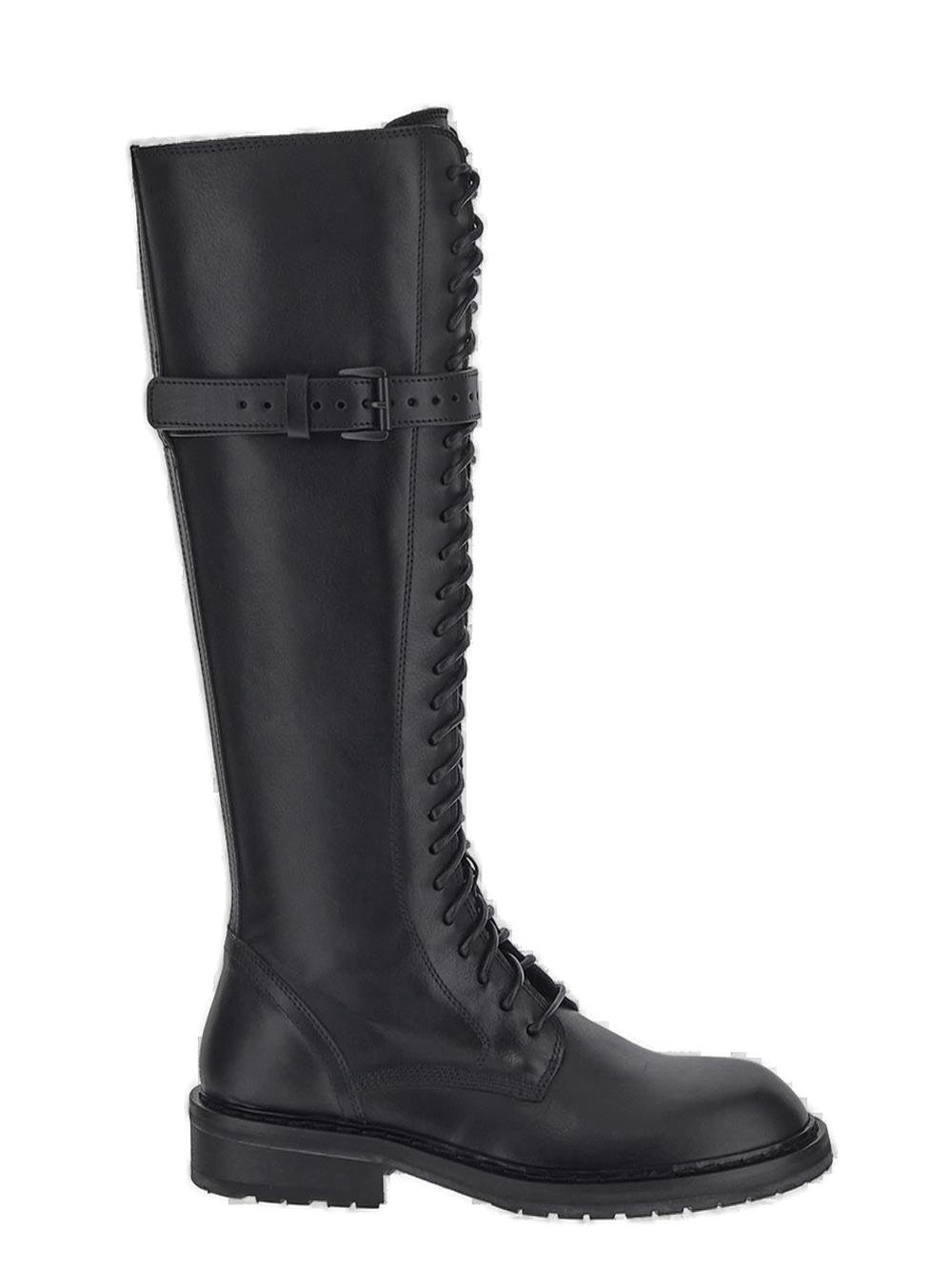 Ann Demeulemeester Rounded Toe Knee-High Boots