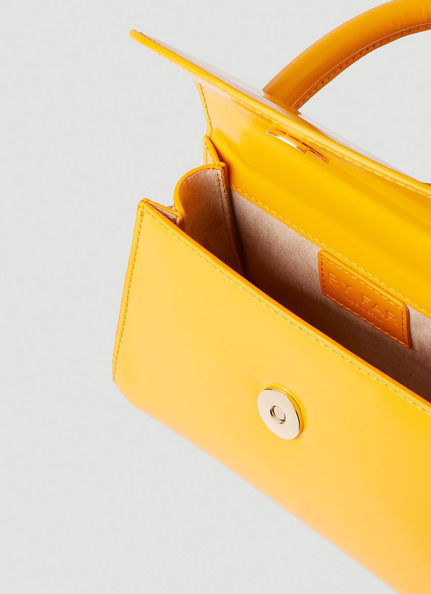 By Far Foldover Top Mini Tote Bag