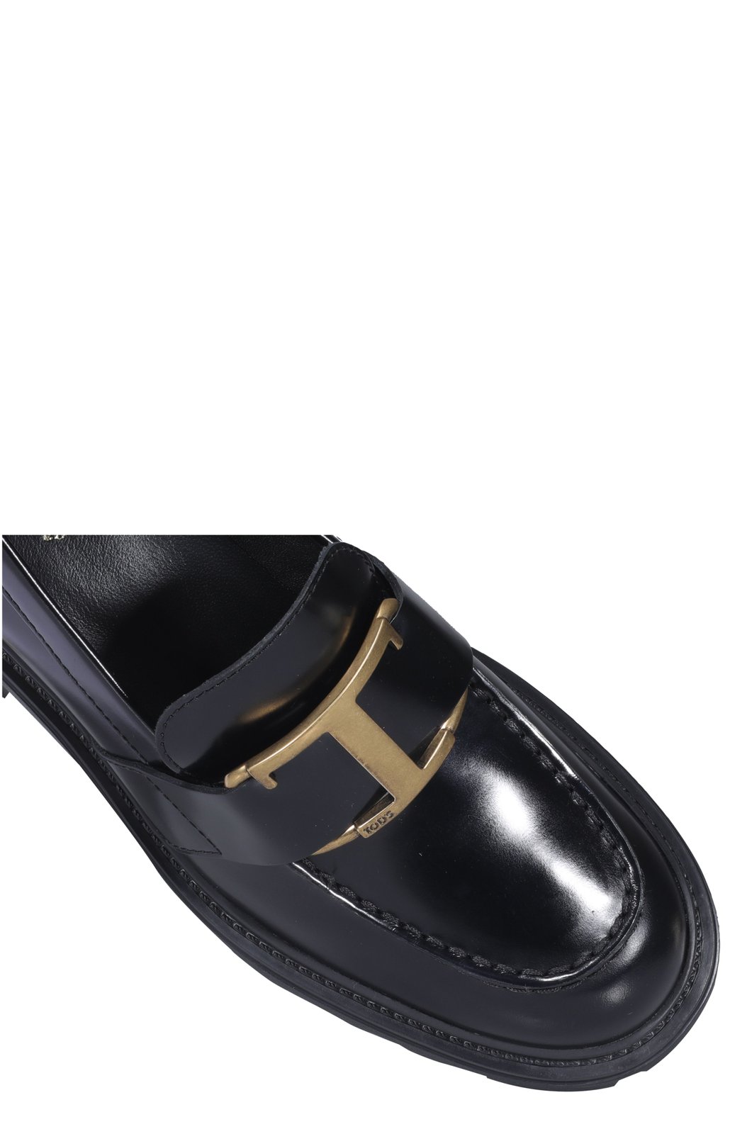 Tod's T-Plaque Block Heel Loafers