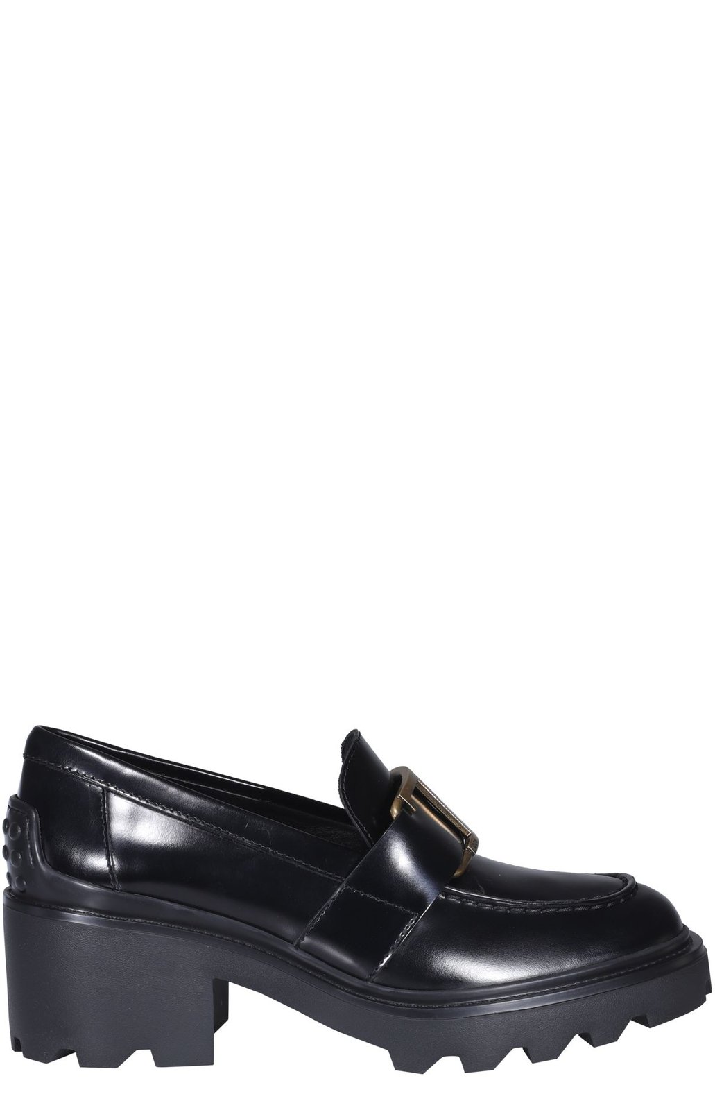 Tod's T-Plaque Block Heel Loafers