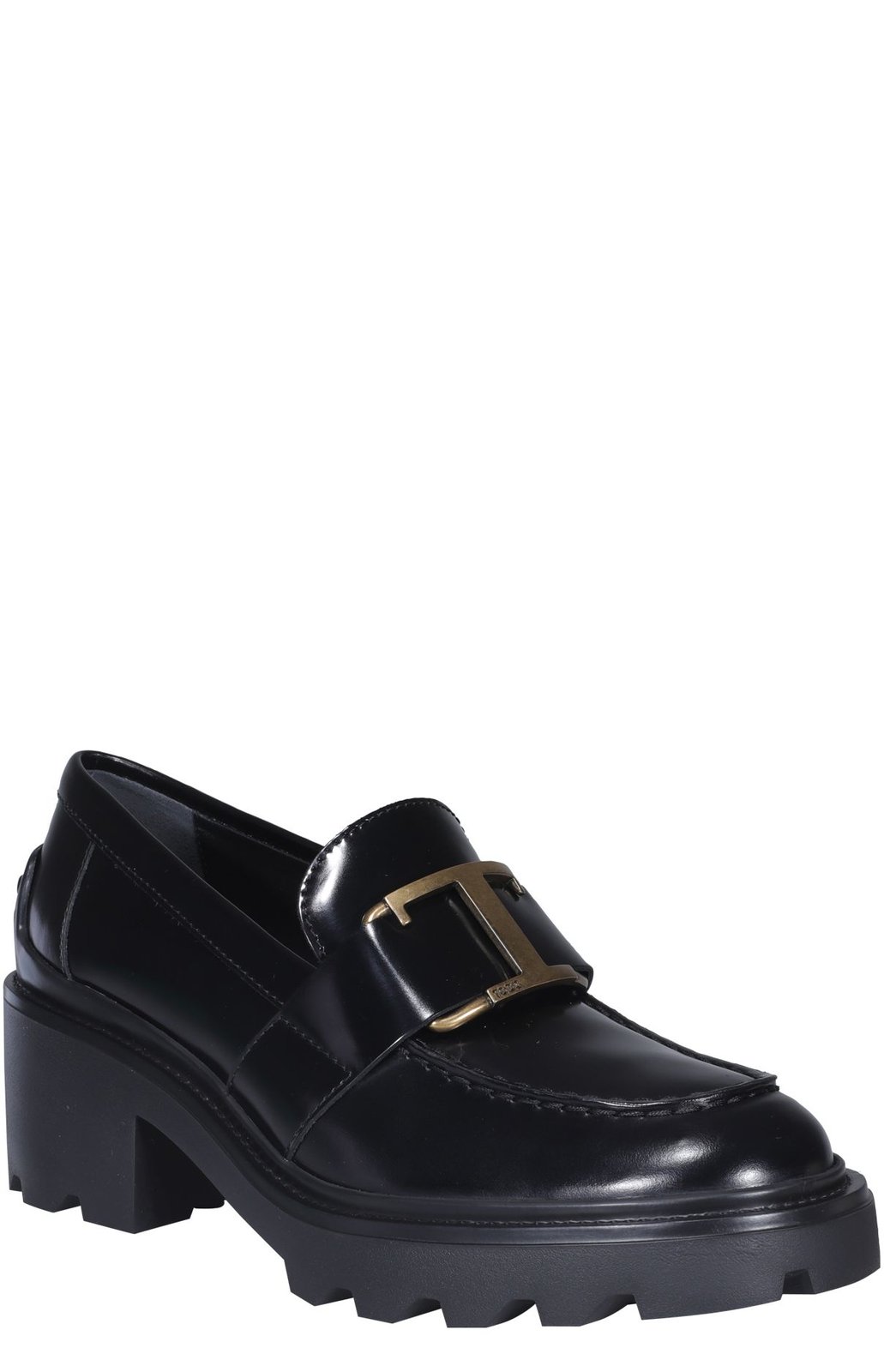 Tod's T-Plaque Block Heel Loafers