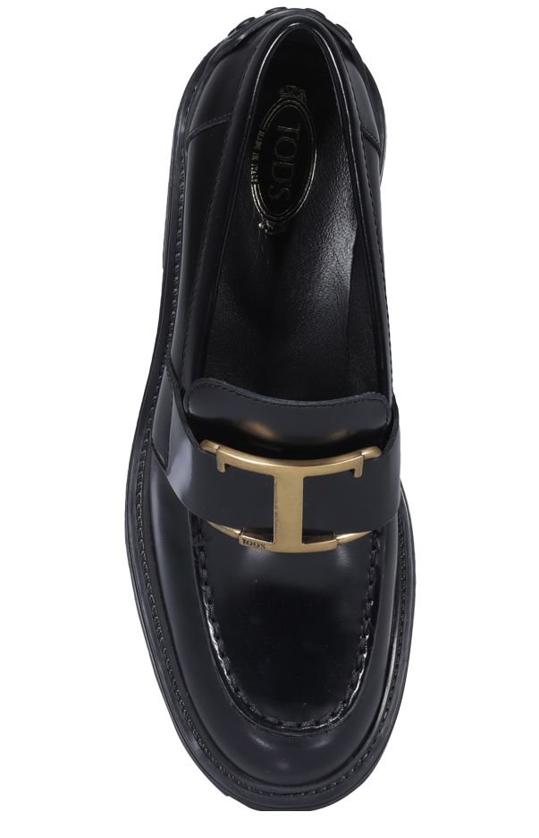 Tod's T-Plaque Block Heel Loafers