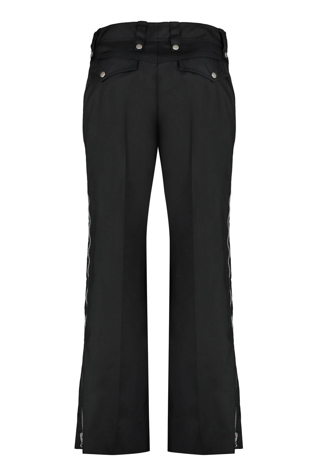 Gucci Zip Detail Over-Stud Motif Trousers