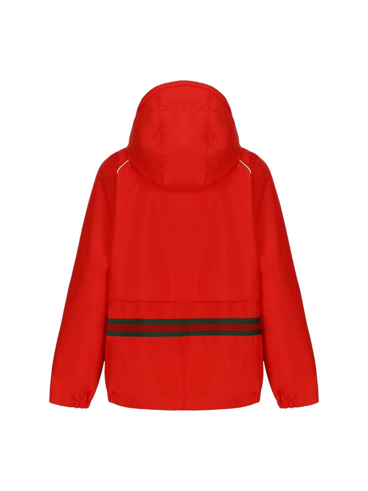 Gucci Kids Logo Patch Zip-Up Hooded Jacket