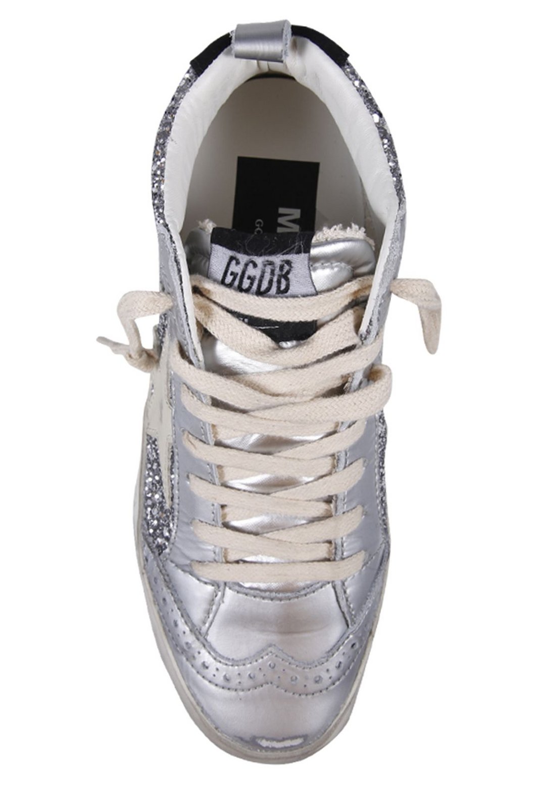 Golden Goose Deluxe Brand Mid-Star Glitter Sneakers