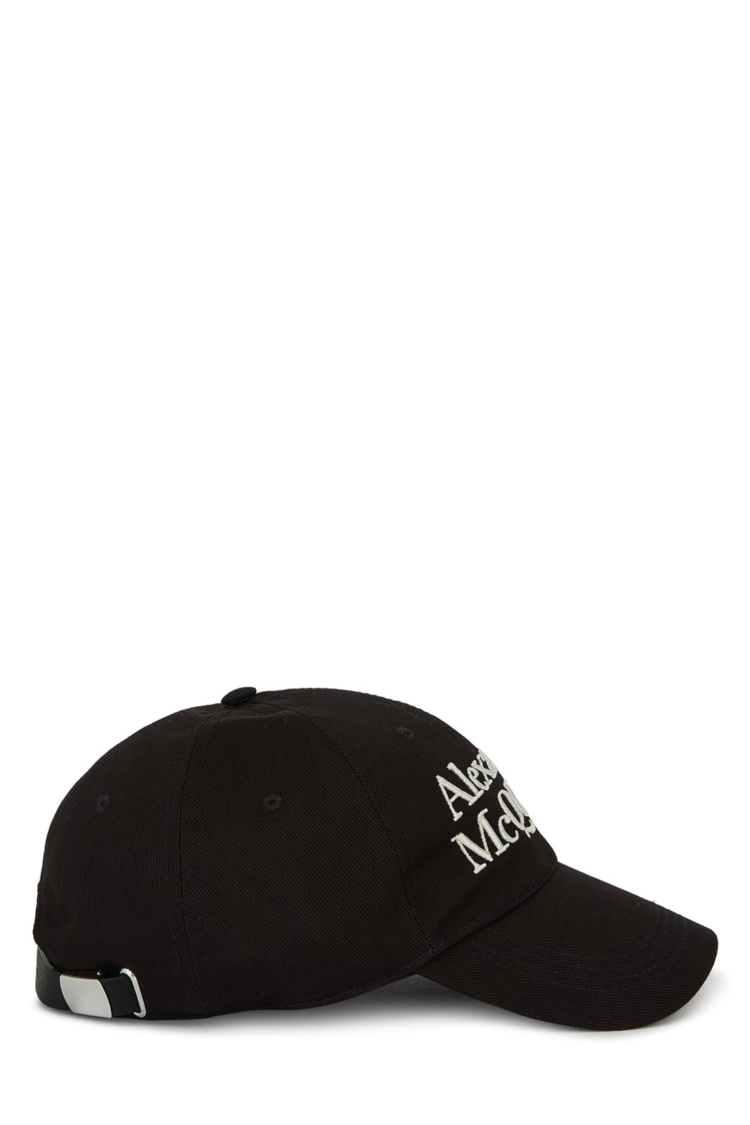 Alexander McQueen Logo Embroidered Curved Peak Cap
