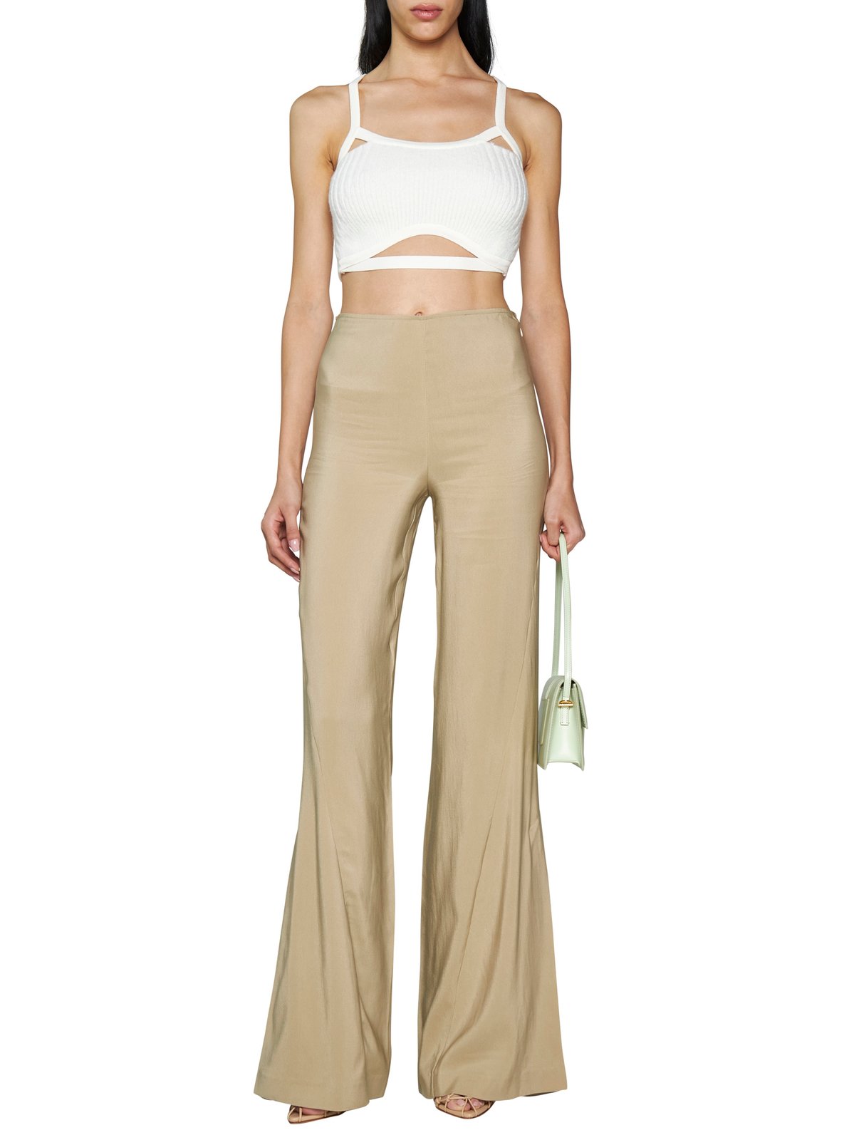 Jacquemus Soffio Mid-Rise Flared Pants