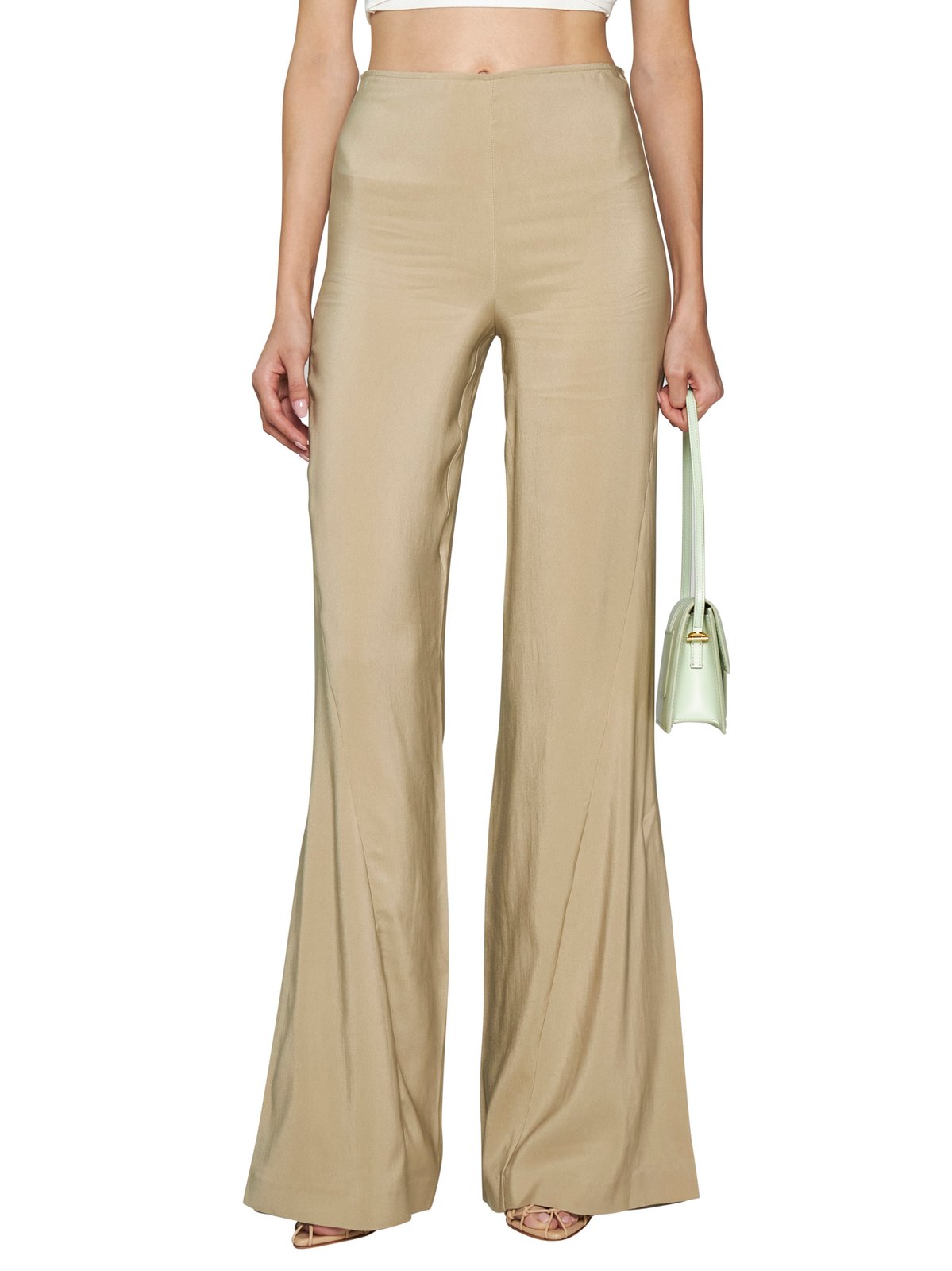 Jacquemus Soffio Mid-Rise Flared Pants