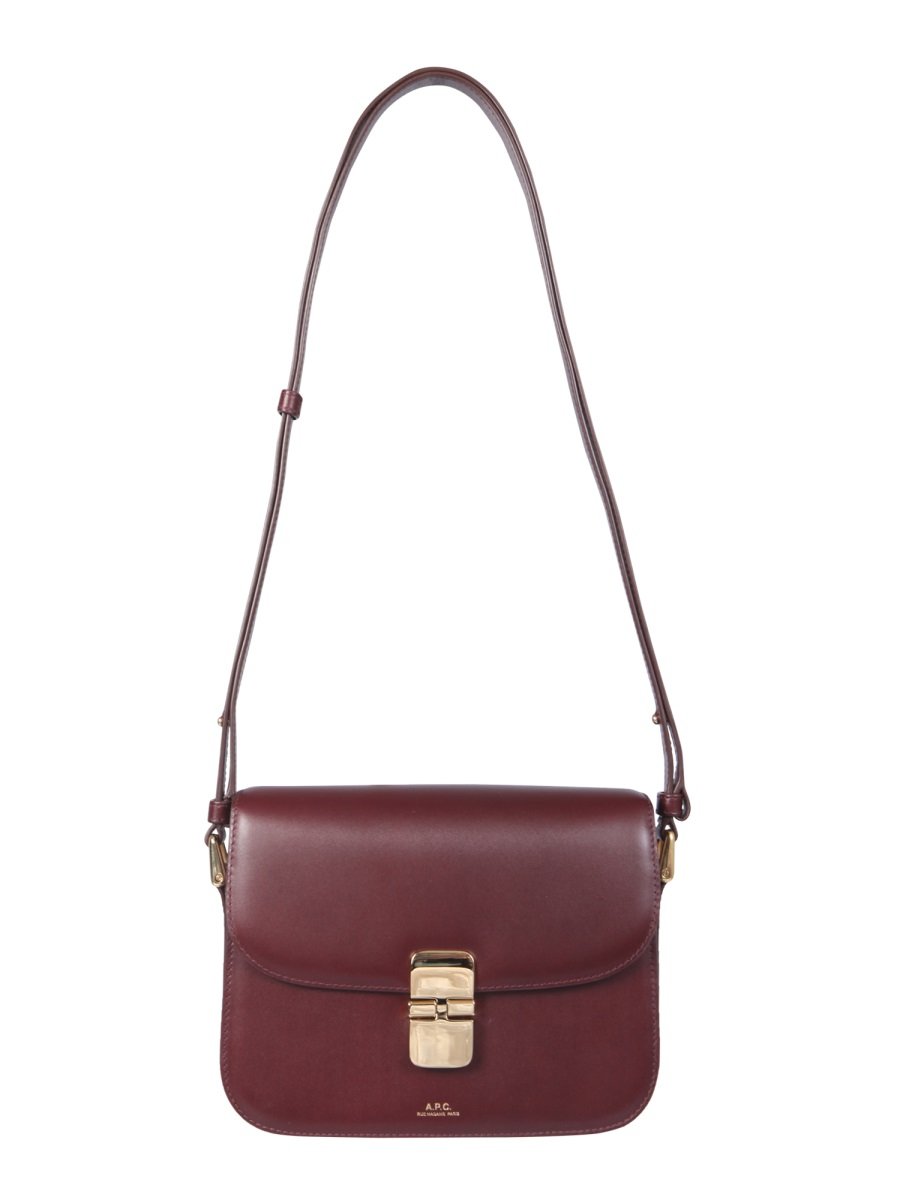 A.P.C. Grace Logo Printed Small Shoulder Bag