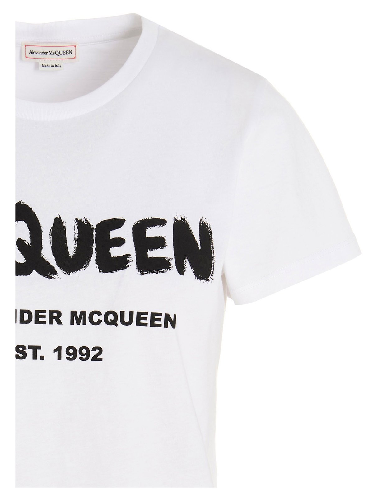 Alexander McQueen Logo Printed Crewneck T-Shirt