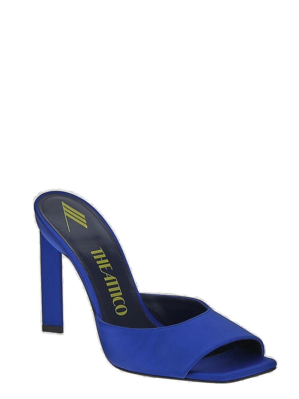 The Attico Crystal-Embellished Satin Mules 3 The Attico Crystal-Embellished Satin Mules