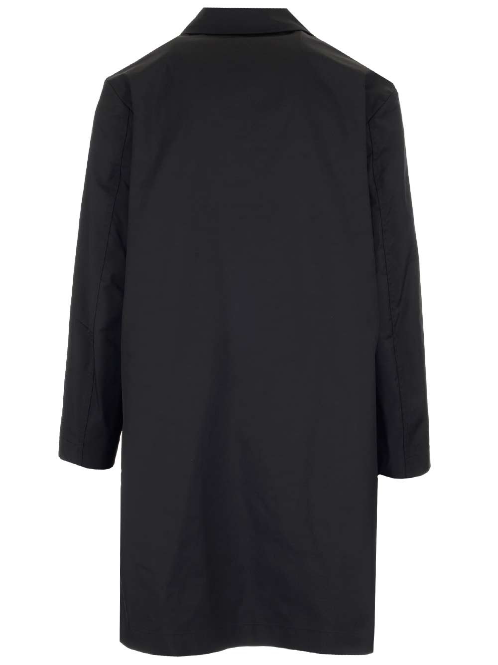 Valentino Logo Patch Single-Breasted Coat