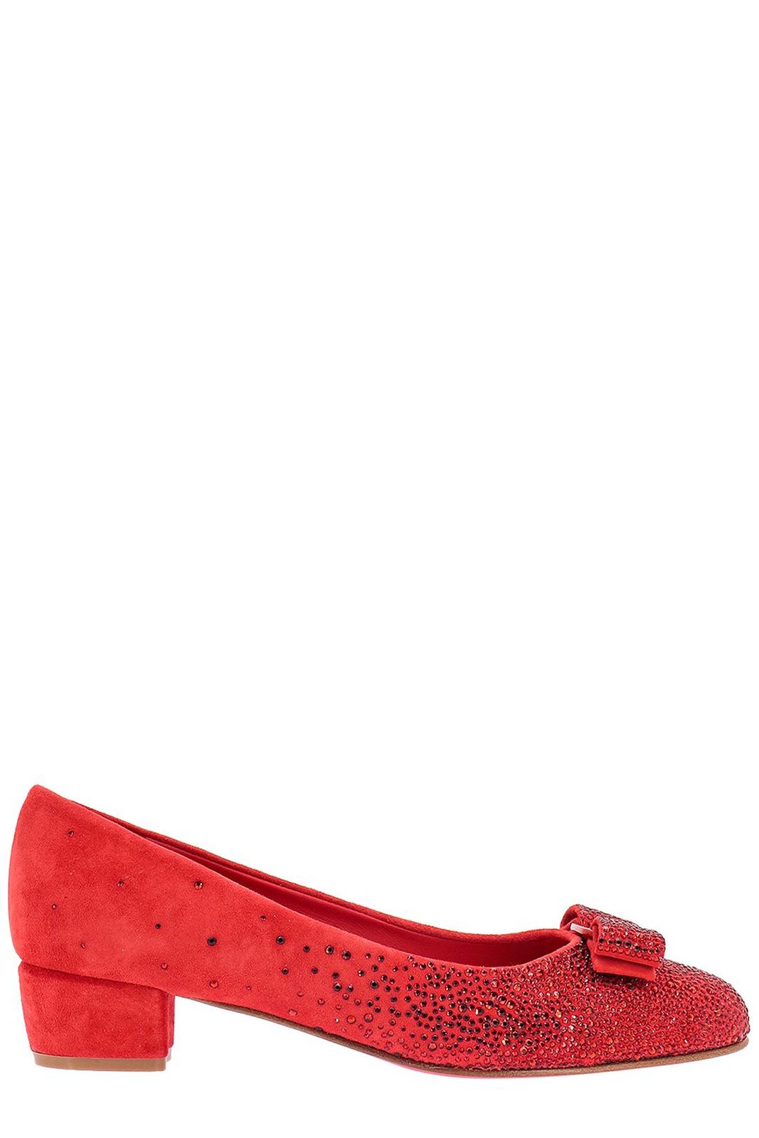 Ferragamo Vara Bow Embellished Pumps