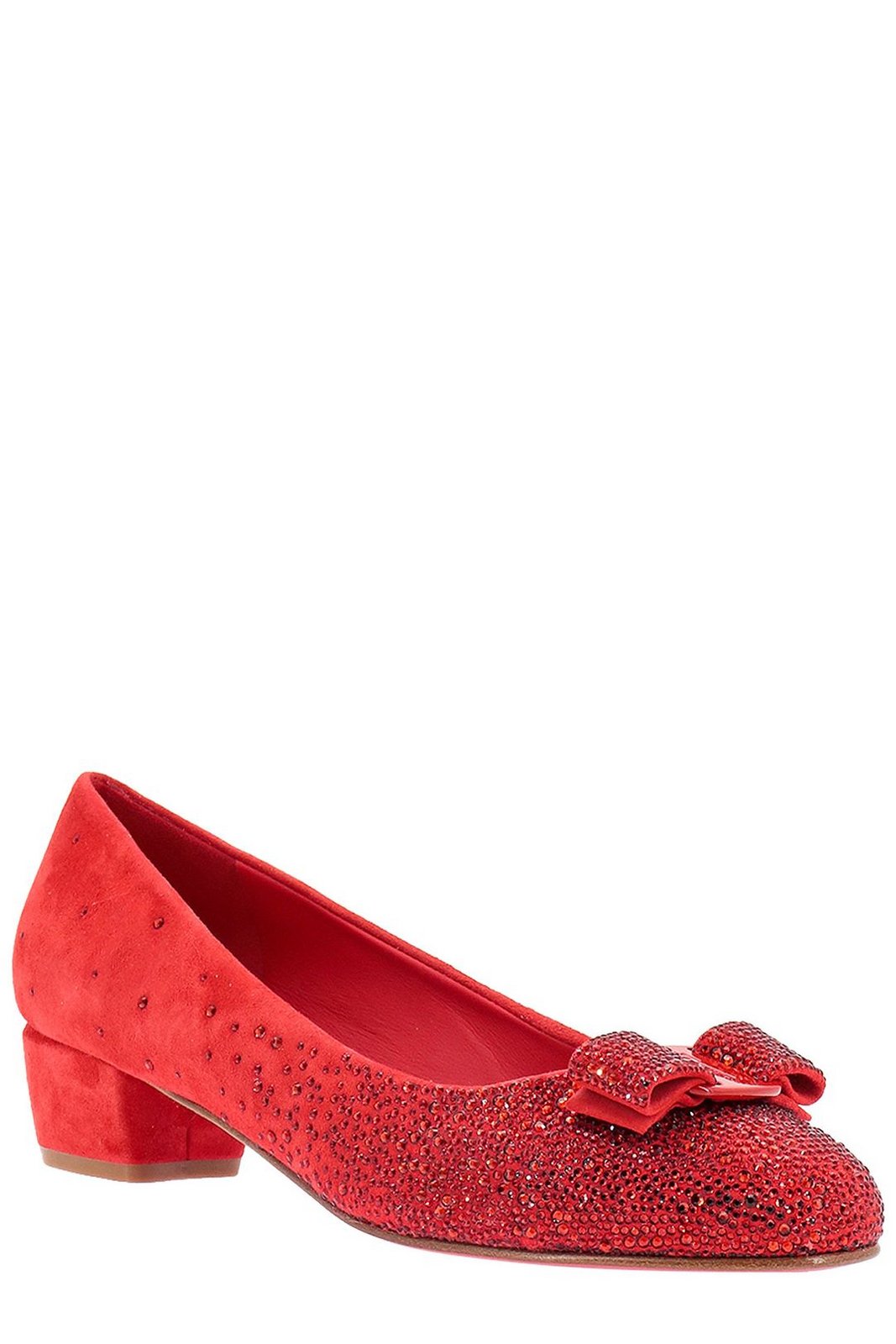 Ferragamo Vara Bow Embellished Pumps