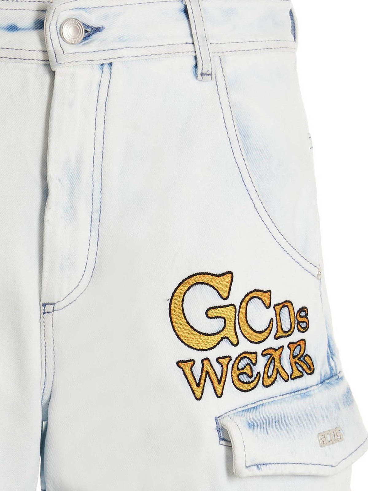 GCDS Embroidered Ultracargo Bermuda Shorts