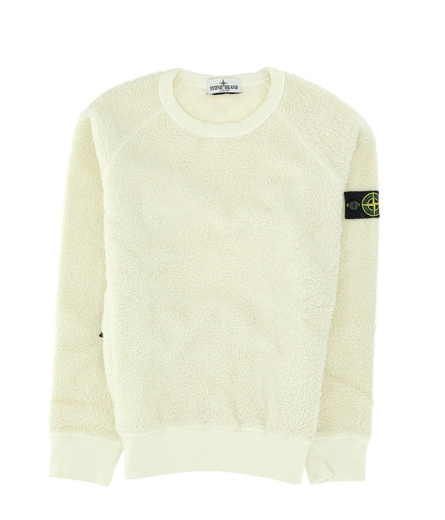 Stone Island Junior Logo Patch Crewneck Sweatshirt