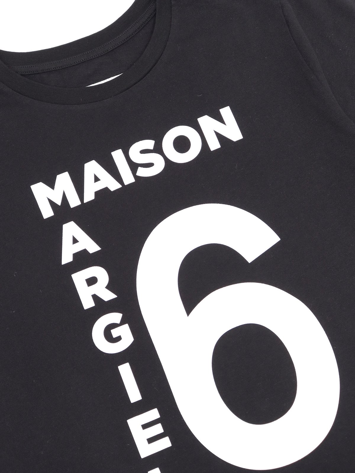 MM6 Maison Margiela Kids Logo Printed Crewneck T-Shirt