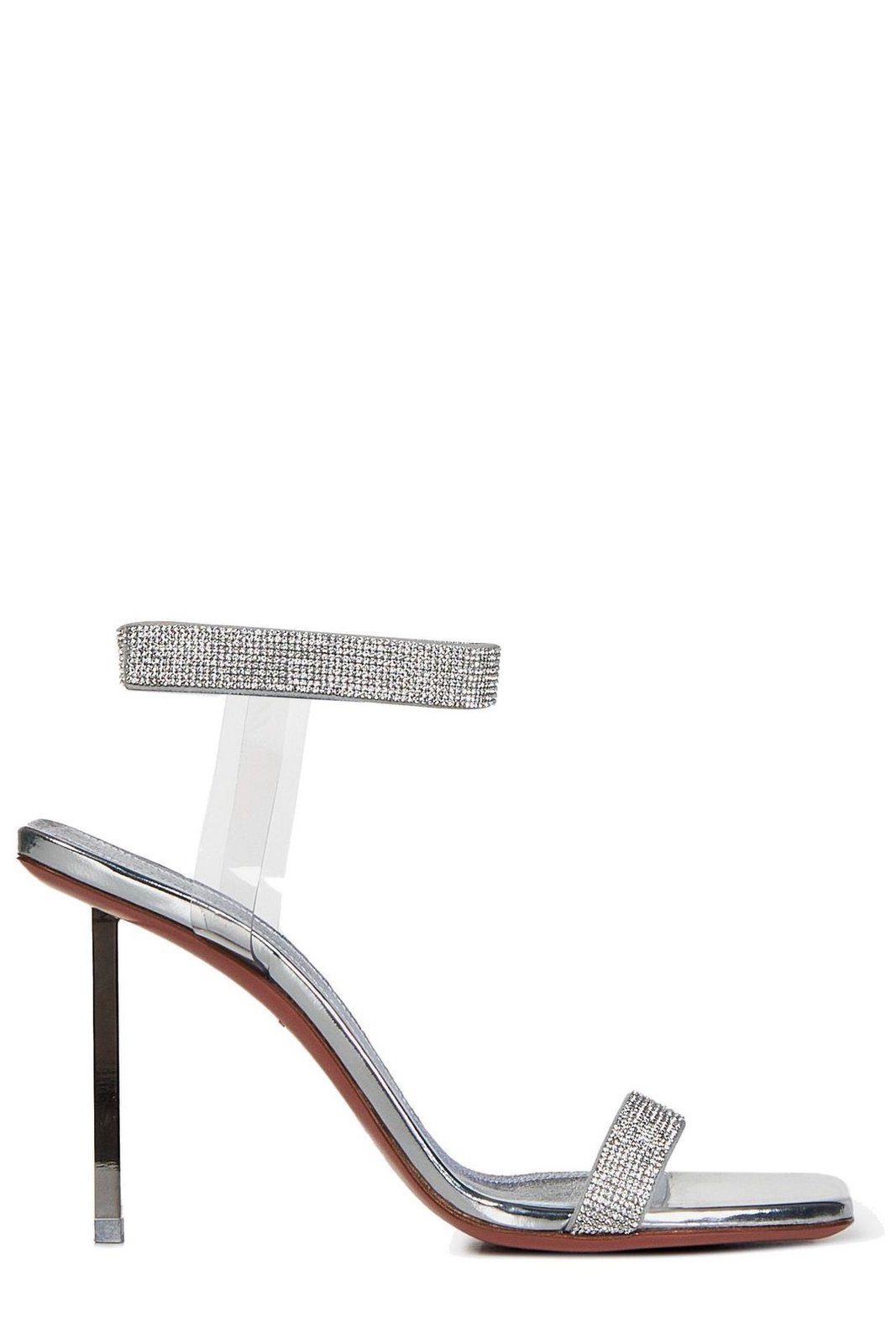 Amina Muaddi Rih Embellished Strap Heeled Sandals