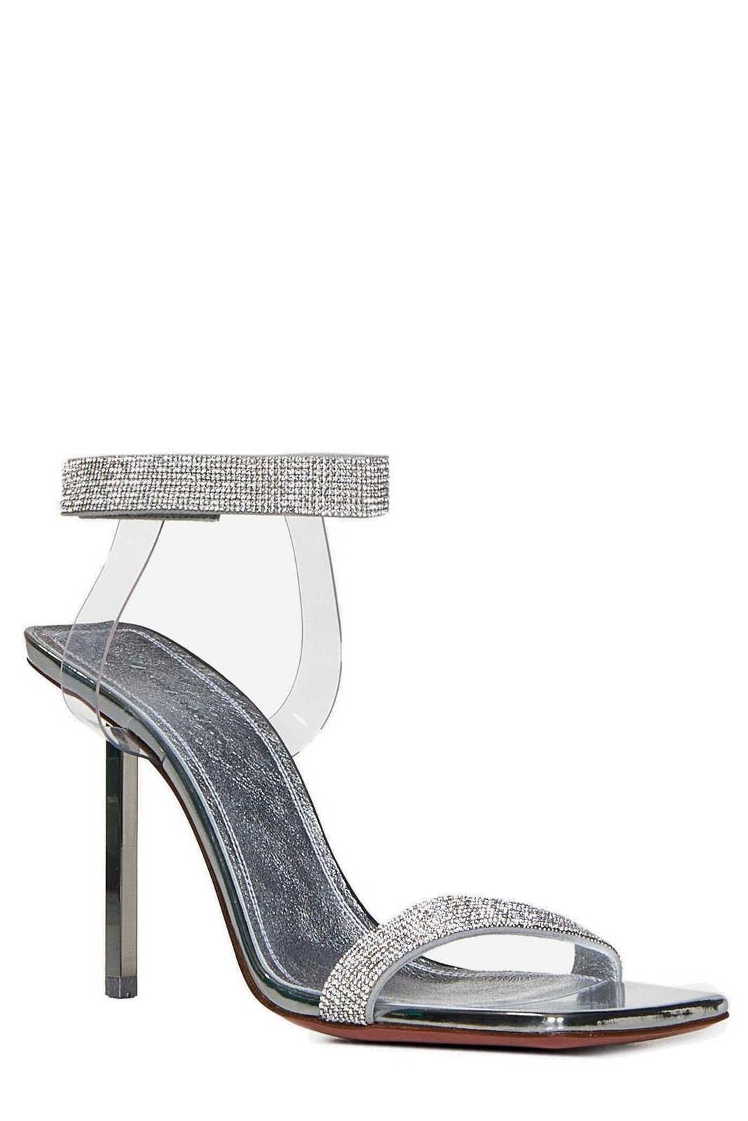 Amina Muaddi Rih Embellished Strap Heeled Sandals