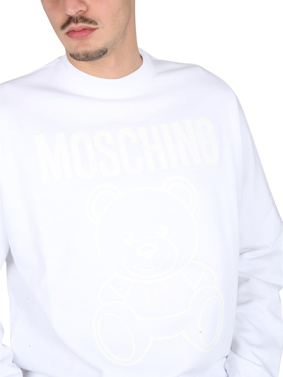 Moschino Logo Detailed Crewneck Sweatshirt